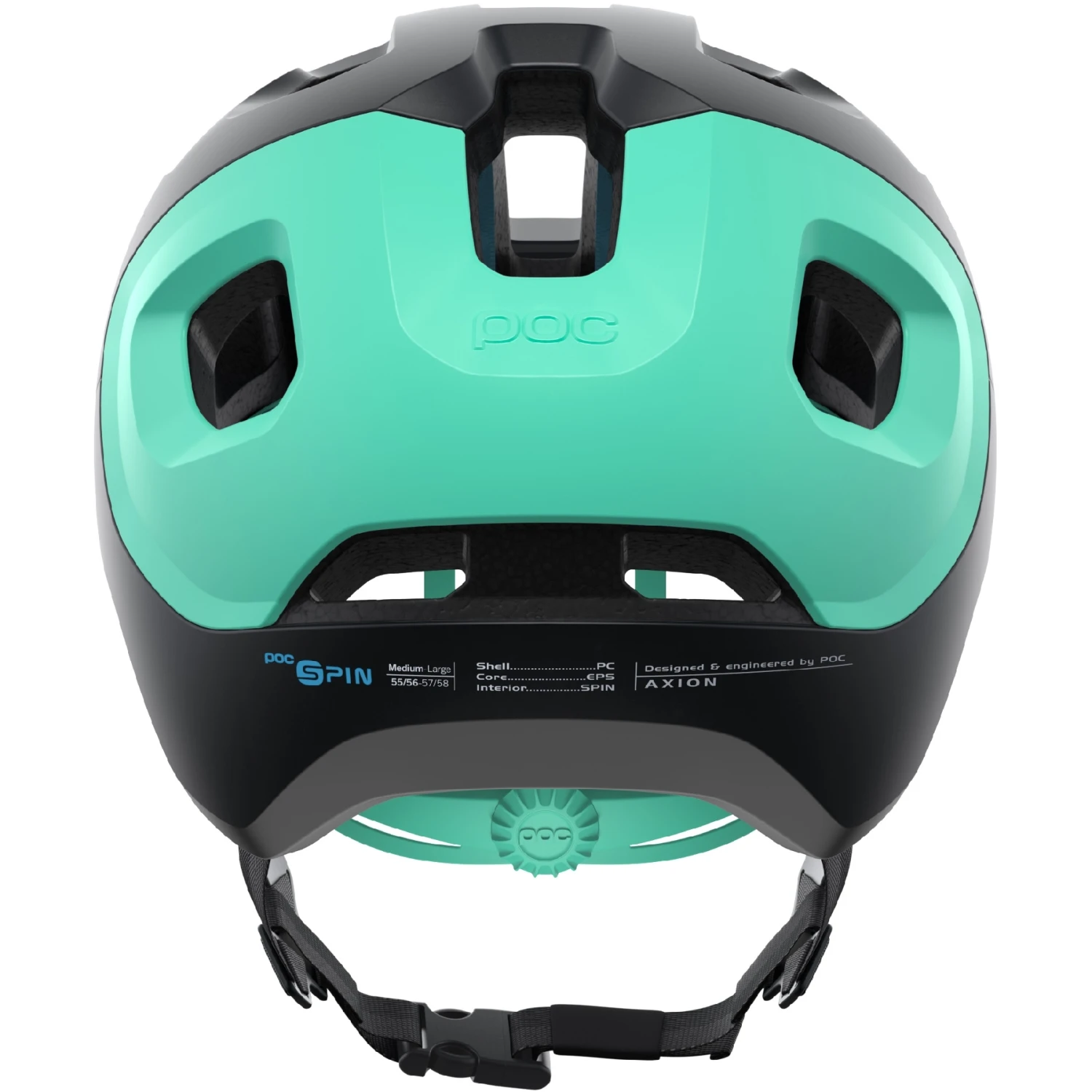 POC Axion SPIN Helm - 8341 Uranium Black/Fluorite Green Matt 5 POC Axion SPIN Helm - 8341 Uranium Black/Fluorite Green Matt - Afbeelding 3