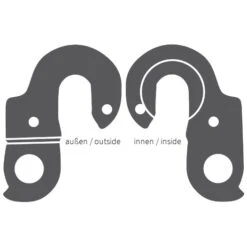 Ghost GRH-03bl / EZ1851 Derailleur Hanger - Black