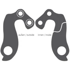 Ghost GRH-07bl / EZ1412 Derailleur Hanger - Black