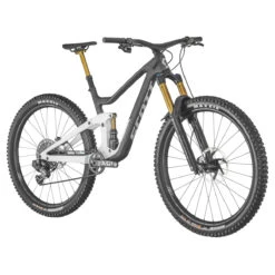 SCOTT RANSOM 900 Tuned - 29" Carbon Mountainbike - 2022 - Gloss White / Matt Raw Carbon / Rainbow Silver -BASIL Winkel 286305 scott ransom 02 1080911