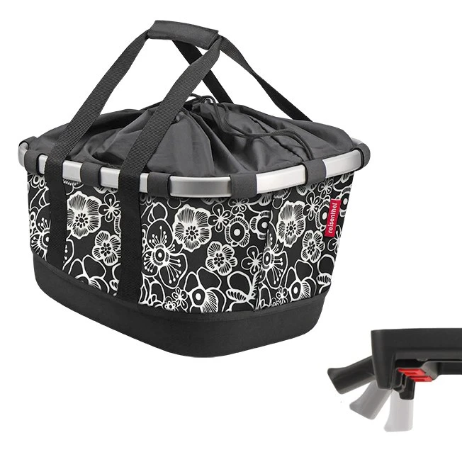 KLICKfix Bikebasket GT UniKlip 0304U - Fleur Black 3 KLICKfix Bikebasket GT UniKlip 0304U - Fleur Black