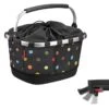 KLICKfix Carrybag GT UniKlip 0305U Bicycle Basket - Dots -BASIL Winkel 317313 00 d 658268