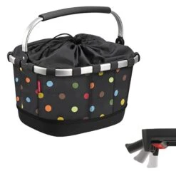KLICKfix Carrybag GT UniKlip 0305U Bicycle Basket - Dots