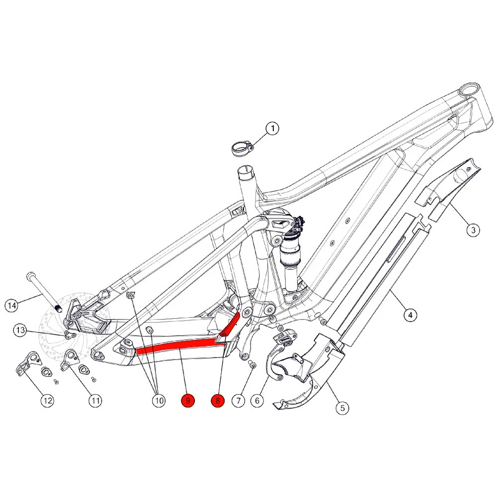 BMC Chainstay & Yoke Protector For Trailfox AMP As From 2018 & Speedfox AMP (MY 2019) - 301242 3 BMC Chainstay & Yoke Protector For Trailfox AMP As From 2018 & Speedfox AMP (MY 2019) - 301242