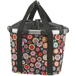 KLICKfix Bikebasket - Happy Flowers