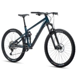 Ghost Riot Trail - Mountainbike - 2023 - Metallic Dirty Blue / Glossy - Matt Black -BASIL Winkel 93ri1009 ghost riot trail blue 02 1495123