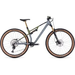 CUBE AMS ONE11 C:68X TM - 29" Carbon Mountainbike - 2023 - Flashgrey / Olive