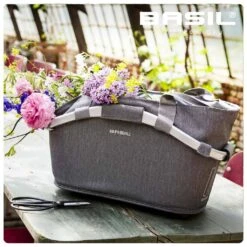 Basil 2Day Carry All Bag Fietsmand - Achter - Grijs -BASIL Winkel basil 2day carry all rear basket grey 2 1406965
