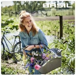 Basil 2Day Carry All Bag Fietsmand - Achter - Grijs -BASIL Winkel basil 2day carry all rear basket grey 3 1406966