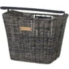 Basil Bremen Rattan Look KF Fietsmand - Voor - 27L - Dark Brown -BASIL Winkel basil bremen rattan look kf fahrradkorb vorne dunkelbraun a 876856