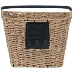Basil Bremen Rattan Look KF Fietsmand - Voor - 27L - Bruin -BASIL Winkel basil bremen rattan look kf front wheel basket brown 4 1361350