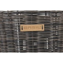 Basil Bremen Rattan Look KF Fietsmand - Voor - 27L - Dark Brown -BASIL Winkel basil bremen rattan look kf front wheel basket dark brown 4 1361379