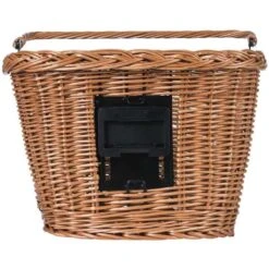 Basil Bremen Wicker Fietsmand 33L - Nature -BASIL Winkel basil bremen wicker bike basket nature 3 1361414