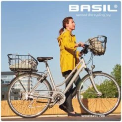 Basil Cento Alu Multi System Nordlicht Fietsmand 41L - Zwart -BASIL Winkel basil cento alu multi system nordlicht bike basket matt black 1 1361855