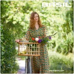 Basil Green Life Rattan Fietsmand Large - Natural Brown -BASIL Winkel basil green life rattan bicycle basket large natural brown 6 1379227