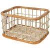 Basil Green Life Rattan Fietsmand Large - Natural Brown -BASIL Winkel basil green life rattan fahrradkorb large vorne a 885750