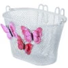 Basil Jasmin Butterfly Kinderfietsmand - Wit -BASIL Winkel basil jasmin butterfly kinderfahrradkorb vorne a 876268