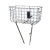 Basil Robin Fietsmand Voor - Silver Cloud -BASIL Winkel basil robin bicycle basket front silver 1403527
