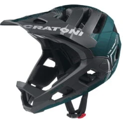 CRATONI Madroc Fullface Helmet - Black-petrol Matt