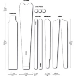 DYEDBRO Gravel Frame Protection Kit CLEAR - Black Matte