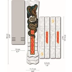 DYEDBRO E-Bike Beschermfolie Voor Het Frame RRR - White Matte