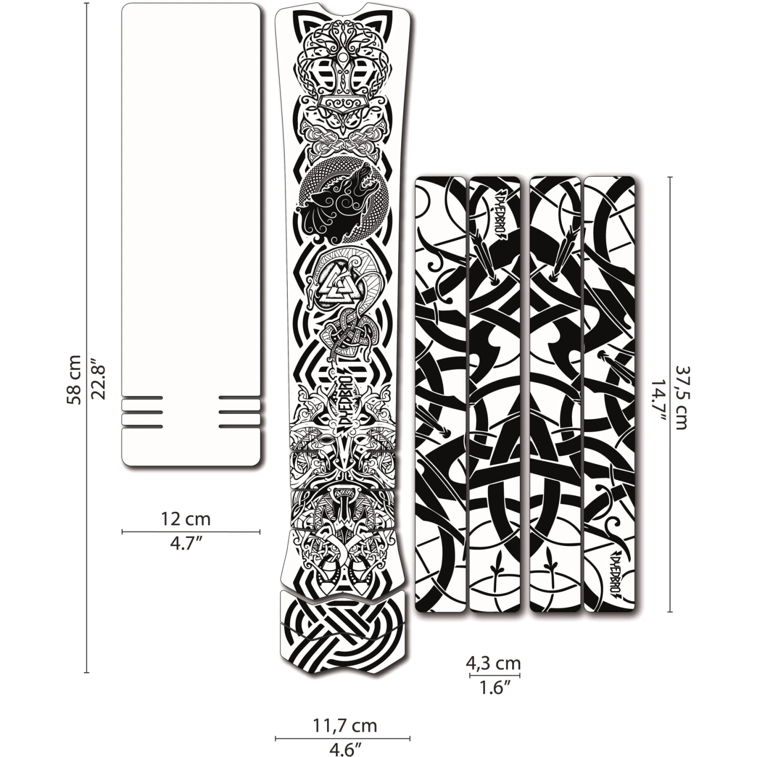 DYEDBRO Beschermfolie Voor Het Frame - Viking E-Bike - Black Matte 3 DYEDBRO Beschermfolie Voor Het Frame - Viking E-Bike - Black Matte