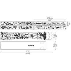 DYEDBRO Beschermfolie Voor Het Frame - Pray For Straya - Black Matte