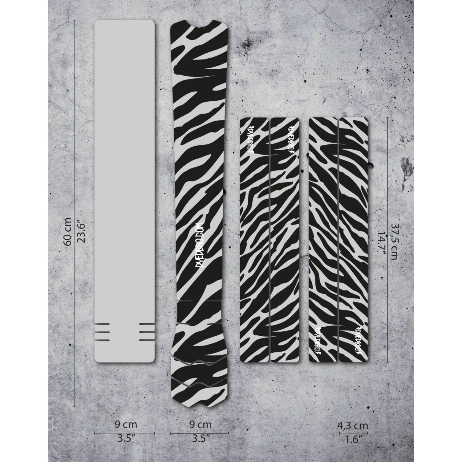 DYEDBRO Beschermfolie Voor Het Frame Zebra - Black Matt 4 DYEDBRO Beschermfolie Voor Het Frame Zebra - Black Matt - Afbeelding 2