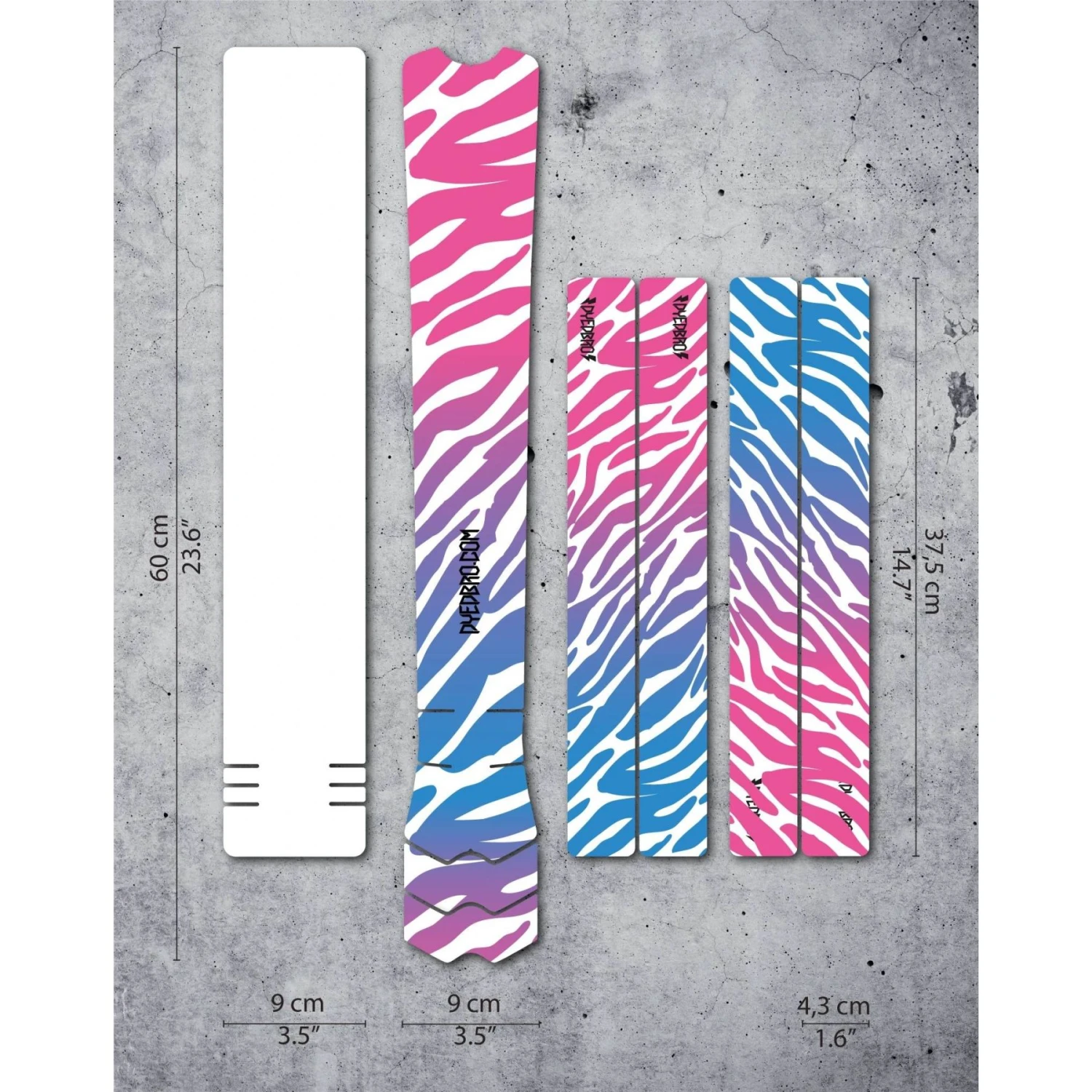 DYEDBRO Frame Protection Kit Zebra Retro - Matt 3 DYEDBRO Frame Protection Kit Zebra Retro - Matt - Afbeelding 2