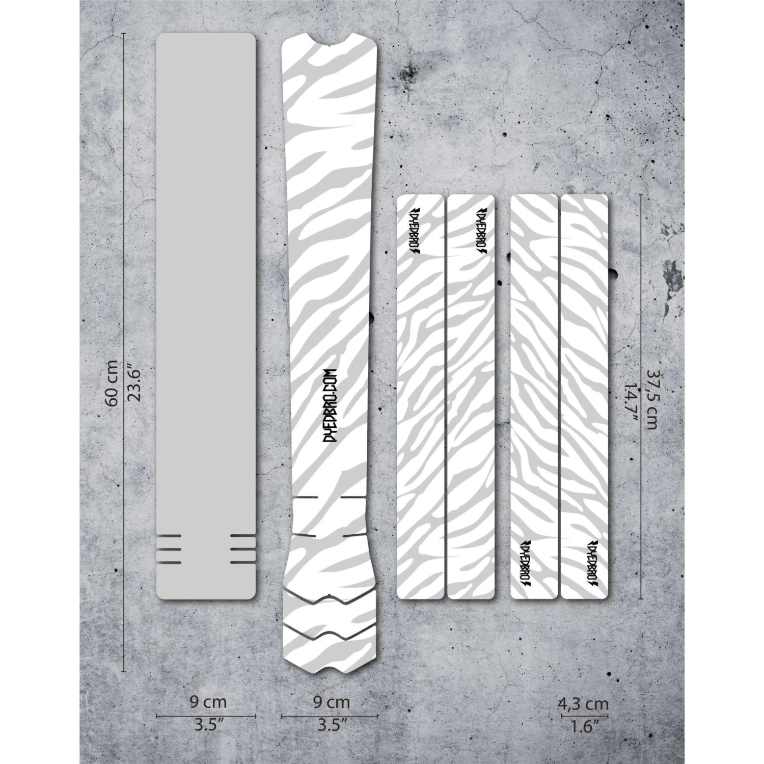 DYEDBRO Beschermfolie Voor Het Frame Zebra - White Matt 4 DYEDBRO Beschermfolie Voor Het Frame Zebra - White Matt - Afbeelding 2