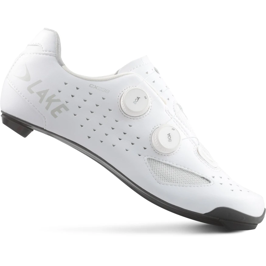 Lake Racefietsschoenen - CX 238-X Wide Clarino Mikrofaser - Wit/wit 5 Lake Racefietsschoenen - CX 238-X Wide Clarino Mikrofaser - Wit/wit - Afbeelding 3
