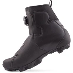 Lake MX 146-X Wide MTB Schoenen - Zwart/zwart Reflecterend -BASIL Winkel lake mx146 mtb shoe black reflective 2 1076374