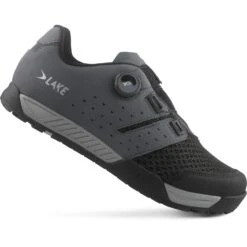 Lake MX 201 Flat MTB-Schoenen - Grijs/zwart -BASIL Winkel lake mx201 flat mtb shoe grey black 3 1409847