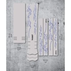 DYEDBRO Frame Protection Kit Lightning E-BIKE - Blue Matte -BASIL Winkel lightning blue ebike kit 1223992