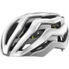 Liv Rev Pro MIPS Helmet - White Metallic Glossy -BASIL Winkel liv rev pro mips helmet gloss metallic white a 1062501