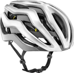 Liv Rev Pro MIPS Helmet - White Metallic Glossy -BASIL Winkel liv rev pro mips helmet gloss metallic white b 1062496