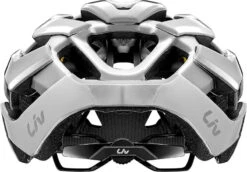 Liv Rev Pro MIPS Helmet - White Metallic Glossy -BASIL Winkel liv rev pro mips helmet gloss metallic white e 1062502