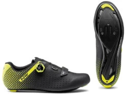 Northwave Core Plus 2 Racefietsschoenen - Zwart/neon Geel 04 -BASIL Winkel northwave core plus 2 road shoe black yellow fluo 04c 867799