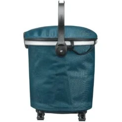 ORTLIEB Up-Town Rack City - Bagagedrager Fietsmand - 17.5L - Petrol -BASIL Winkel ortlieb up town rack city top lock bike basket petrol1 1008350