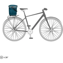 ORTLIEB Up-Town Rack City - Bagagedrager Fietsmand - 17.5L - Petrol -BASIL Winkel ortlieb up town rack city top lock bike basket petrol4 1008353
