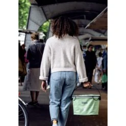 ORTLIEB Up-Town City - 17.5L Handlebar Basket - Pistachio -BASIL Winkel ortlieb uptown rack city toplock 957144