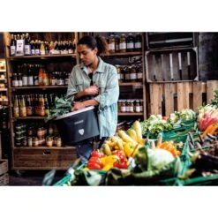 ORTLIEB Up-Town Rack Urban - Bagagedrager Fietsmand - 17.5L - Pepper -BASIL Winkel ortlieb uptown rack urban toplock 957204