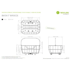 Racktime BaskIT Breeze Bagagedrager Fietsmand - 25L - Zwart -BASIL Winkel racktime baskit breeze 25l 1472962