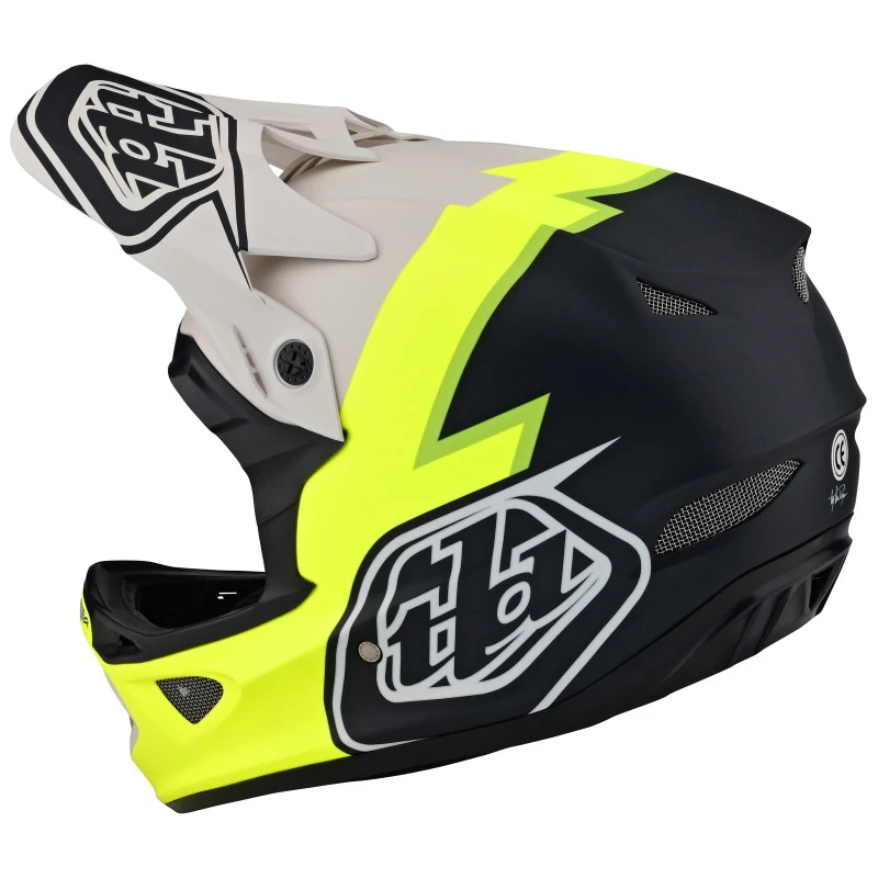 Troy Lee Designs D3 Fiberlite Helm - Volt Flo Yellow 8 Troy Lee Designs D3 Fiberlite Helm - Volt Flo Yellow - Afbeelding 6
