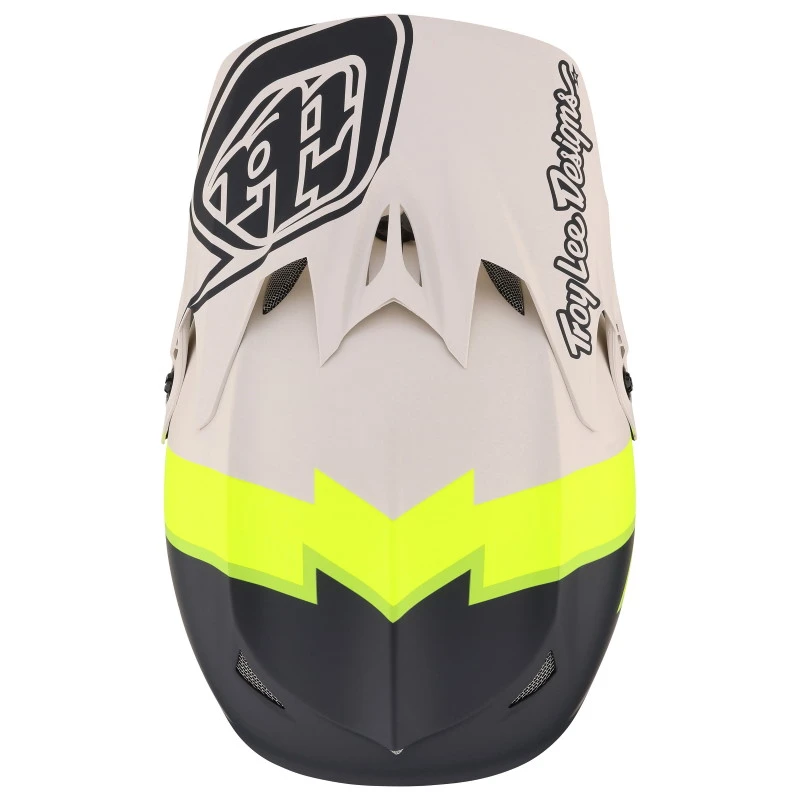 Troy Lee Designs D3 Fiberlite Helm - Volt Flo Yellow 11 Troy Lee Designs D3 Fiberlite Helm - Volt Flo Yellow - Afbeelding 9