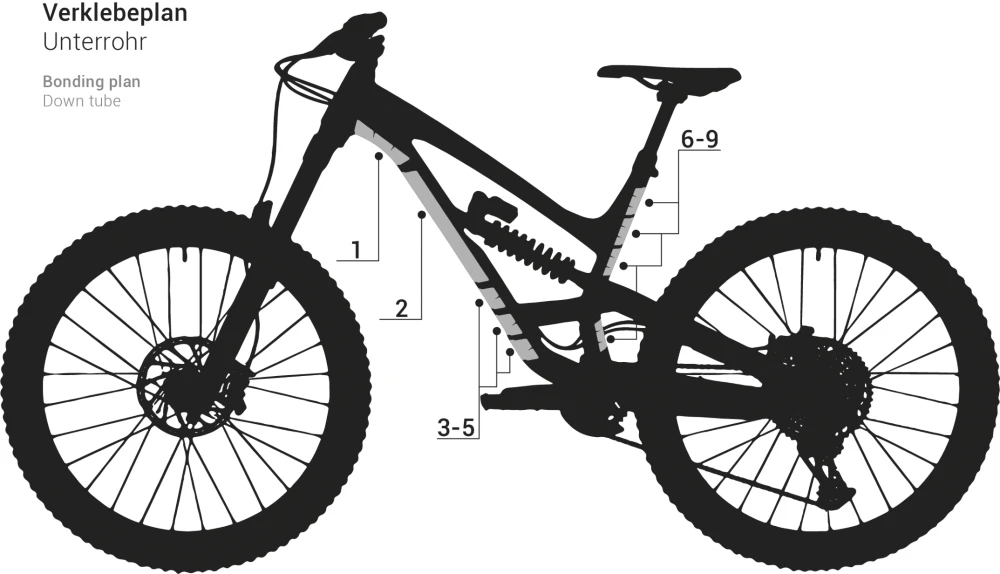 Unleazhed Frame Unscratch Bp01-F Frame Protection Tape - Undercover Matt 8 Unleazhed Frame Unscratch Bp01-F Frame Protection Tape - Undercover Matt - Afbeelding 6